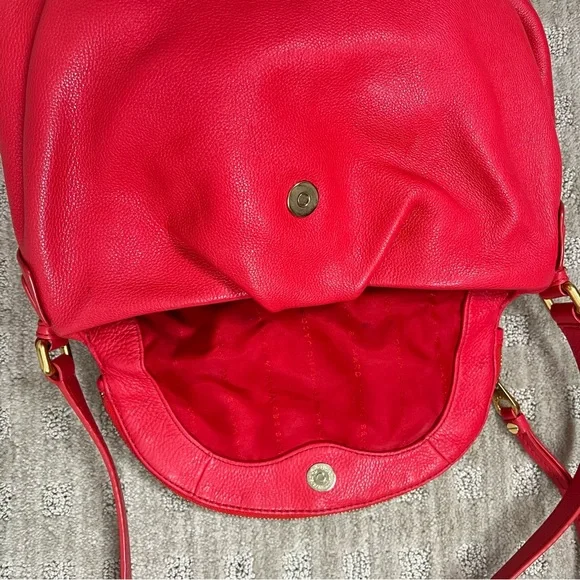 Marc Jacob classic Q leather large crossbody shoulder Designer bag zippered flap - Picture 5 of 16